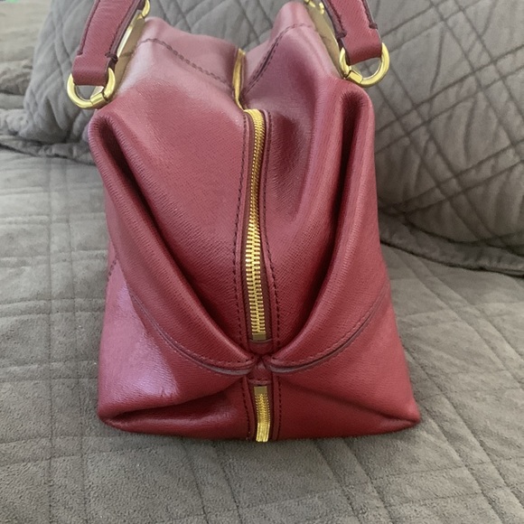 🎉HP🎉NWT J Crew Burgundy Leather Satchel - Picture 9 of 17